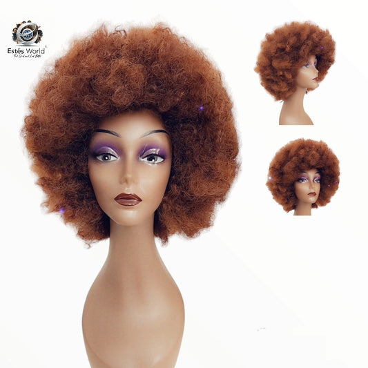 Short Synthetic Afro Wigs