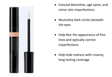 Long- lasting lightweight formula conceals and camouflage with creamy, crease proof coverage.