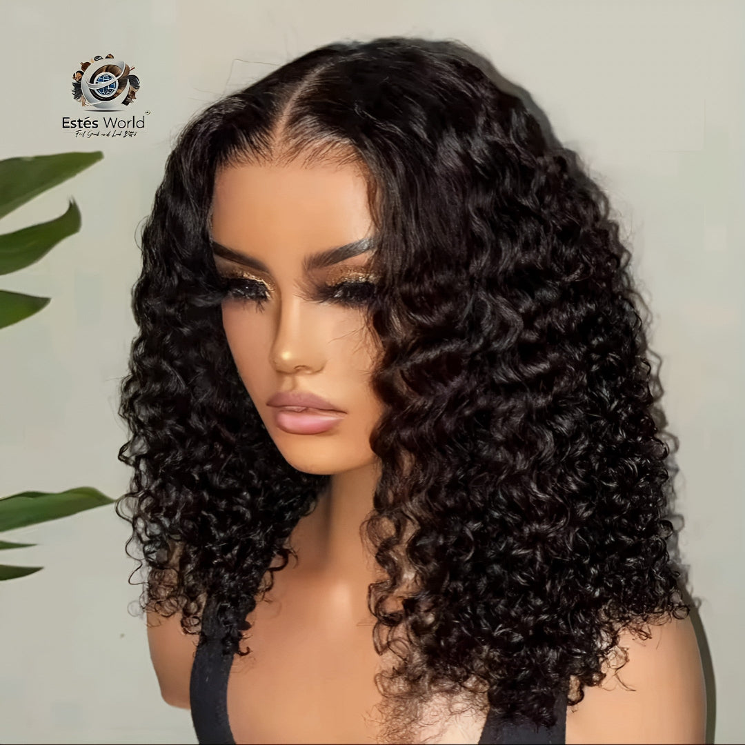 Deep Wave 4x4 Lace Wig Human Hair 200%Density
