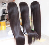 Vietnamese Remy Hair Wig Bone Straight Human Hair, Double Drawn HD Lace Wig