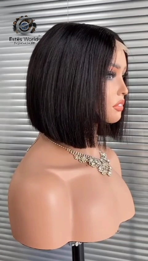 Vietnamese Remy Straight Human Hair Bob Wig